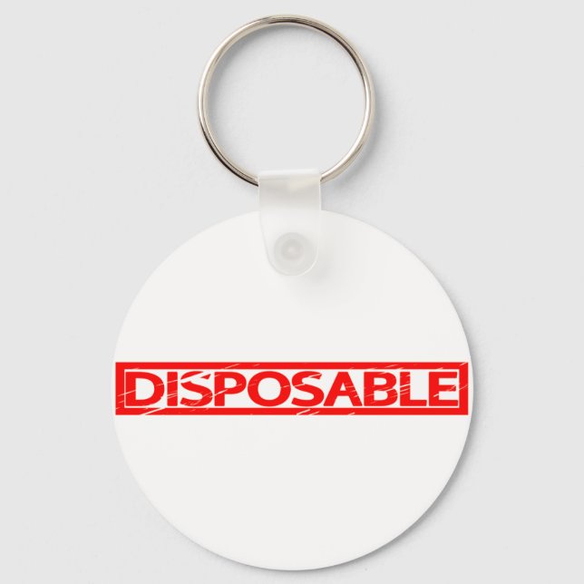 Disposable Stamp Key Ring (Front)