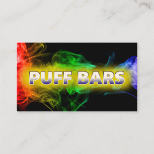 Disposable Vape Puff Bar Black Business Card