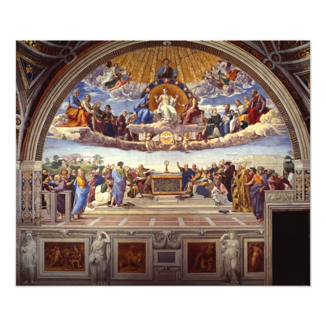 Disputation of the Holy Sacrament by Raphael Photo Print (Front)