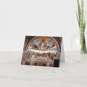 Disputation of the Holy Sacrament by Raphael Thank You Card