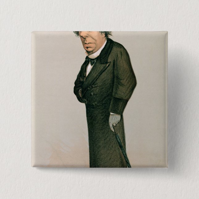 Disraeli, Benjamin 15 Cm Square Badge (Front)