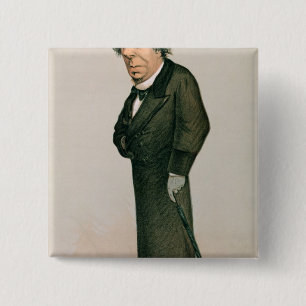 Disraeli, Benjamin 15 Cm Square Badge