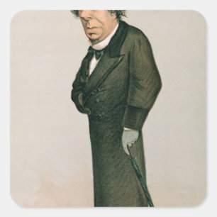 Disraeli, Benjamin Square Sticker
