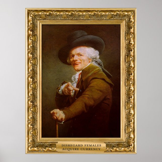 Disregard females, acquire currency poster (Front)