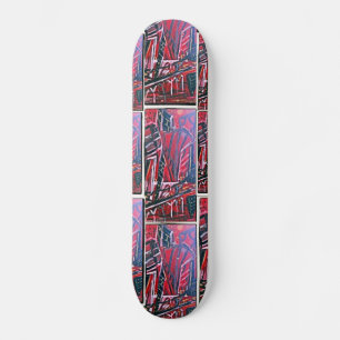 DISREGARDED CITYSCAPE SKATEBOARD