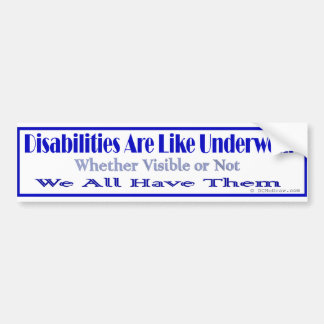 disrlikeunderwear bumper sticker