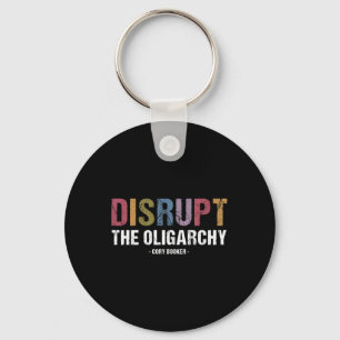 Disrupt The Oligarchy Cory Booker Resist Key Ring