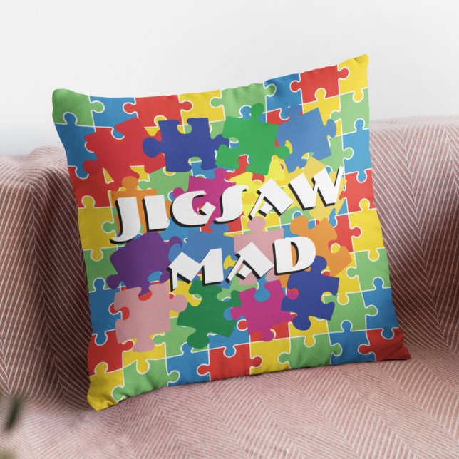 Dissectologist Jigsaw Puzzle Lover put together Cushion (Jigsaw Mad cushion)