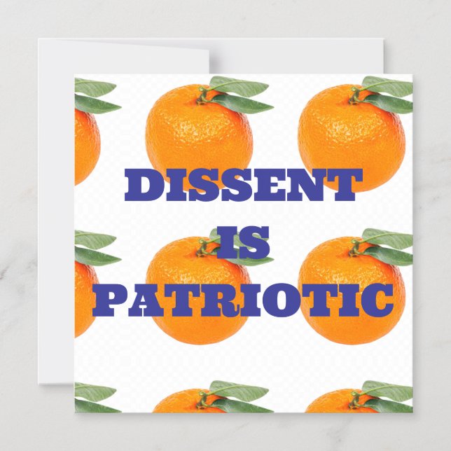 DISSENT IS PATRIOTIC MAGNET (Front)