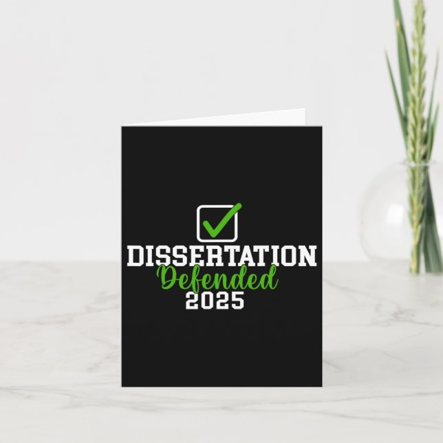 Dissertation Defended 2025 For Phd Edd Doctorate G Card (Front)