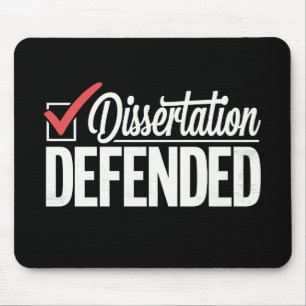Dissertation Defended PhD Graduate Graduation Mouse Mat