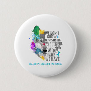 Dissociative Disorders Awareness Ribbon Support  6 Cm Round Badge