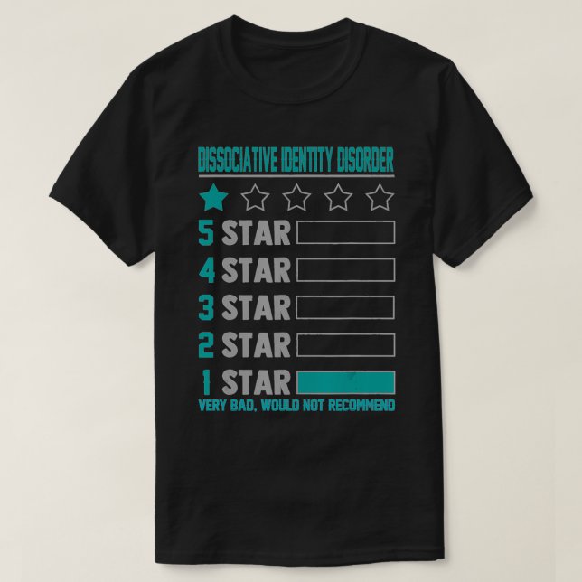 Dissociative Identity Disorder Awareness Dissociat T-Shirt (Design Front)