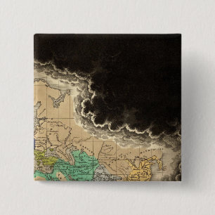 Dissolution of The Empire of Charlemagne 912 AD 15 Cm Square Badge