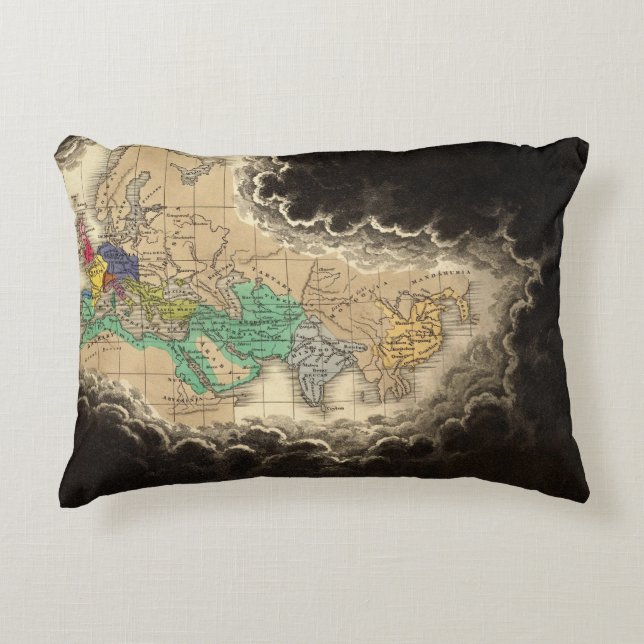 Dissolution of The Empire of Charlemagne 912 AD Decorative Cushion (Front)