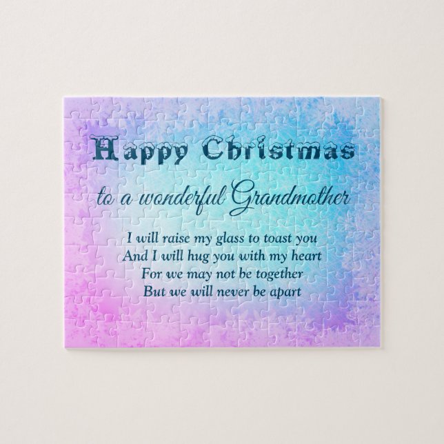 Distance Happy Christmas 2020 Grandmother Jigsaw Puzzle (Horizontal)