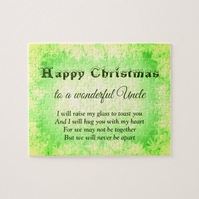 Distance Happy Christmas Uncle Jigsaw Puzzle (Horizontal)