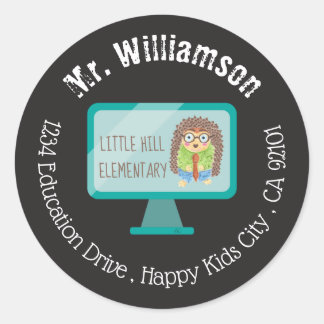 Distance Learning Hedgehog Teacher Envelope Seal