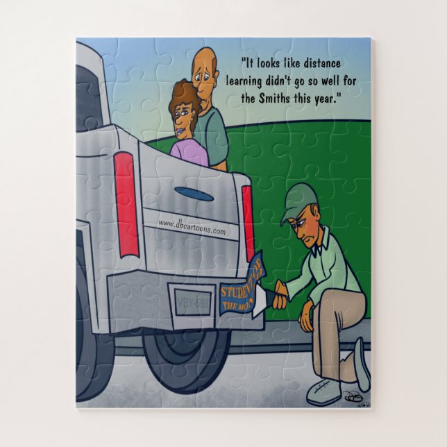 Distance Learning Jigsaw Puzzle 56 Pieces (Vertical)