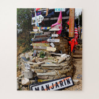 Distance sign jigsaw puzzle