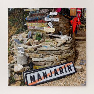 Distance sign jigsaw puzzle