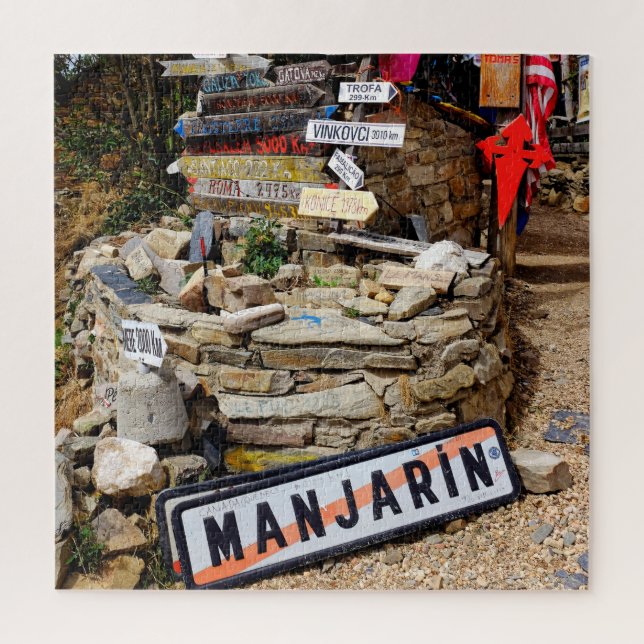 Distance sign jigsaw puzzle (Vertical)