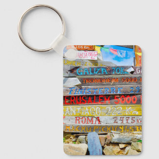 Distance sign key ring