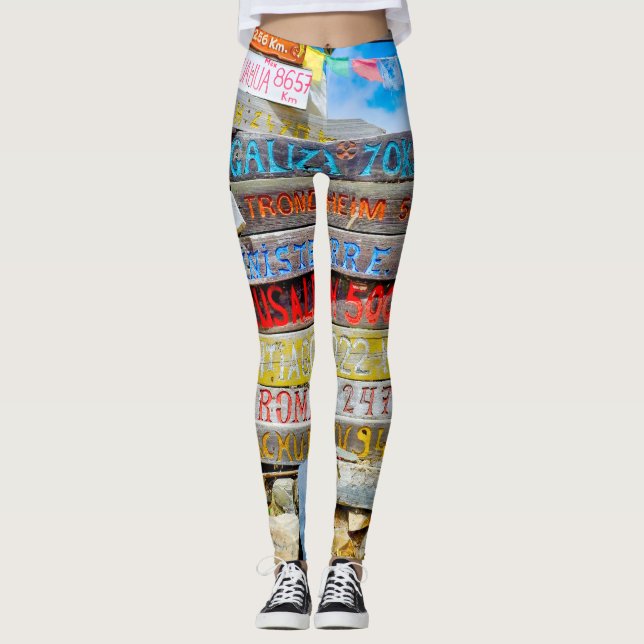 Distance sign leggings (Front)