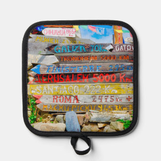 Distance sign pot holder