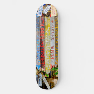 Distance sign skateboard