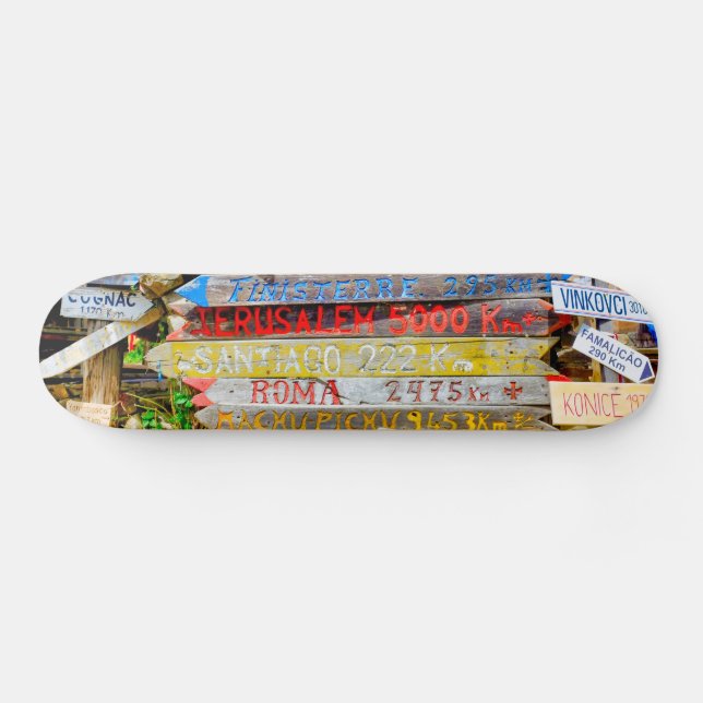 Distance sign skateboard (Horz)