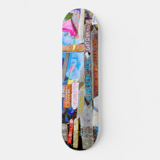 Distance sign skateboard
