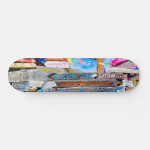 Distance sign skateboard
