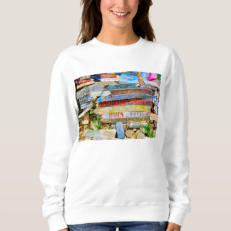 Distance sign sweatshirt