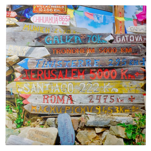 Distance sign tile (Front)