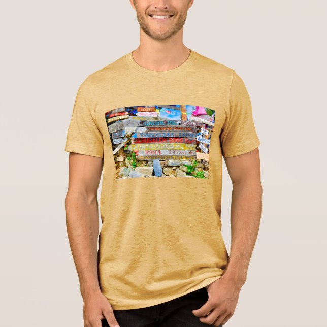 Distance sign Tri-Blend shirt (Front)