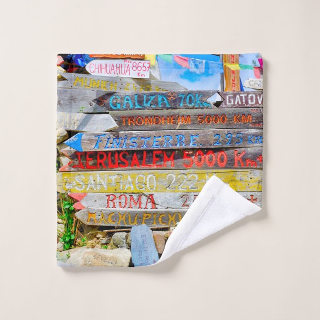Distance sign wash cloth (Wash Cloth)