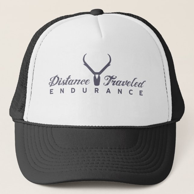 Distance Travelled Endurance Trucker Hat (Front)