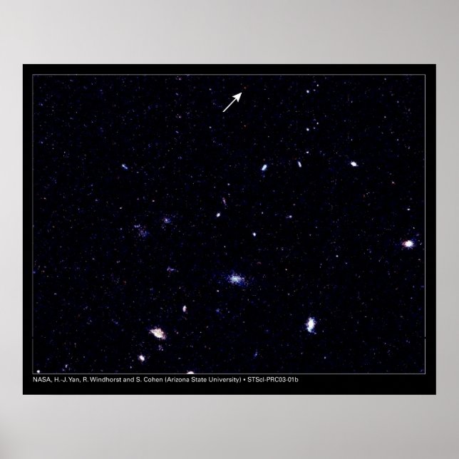 Distant Galaxies Hubble Telescope Poster (Front)