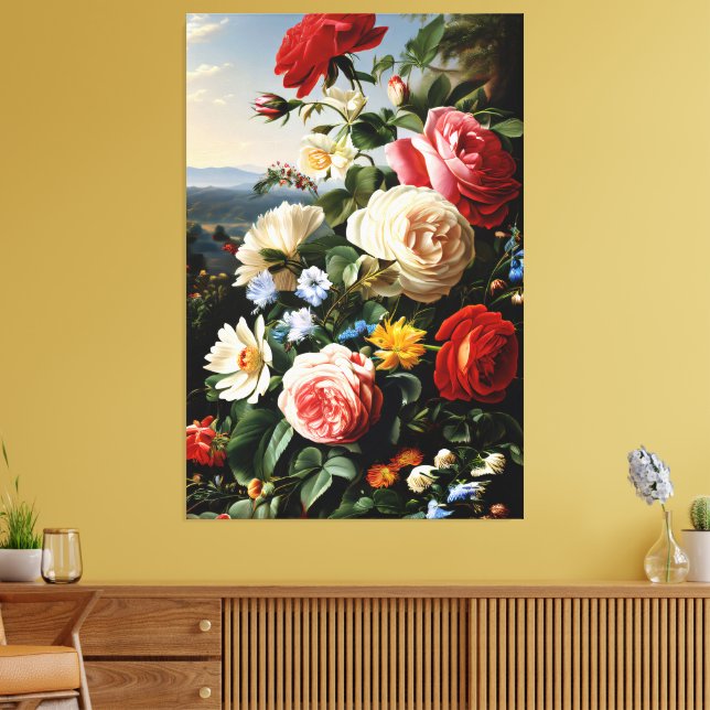Distant Garden Canvas Print (Insitu(LivingRoom))