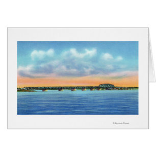 Distant Lake View of the New Bridge