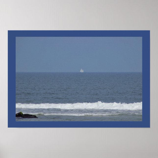 Distant Sailboat Poster (Front)