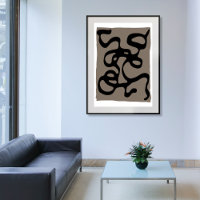 Distant Signals: Abstract Black & Grey