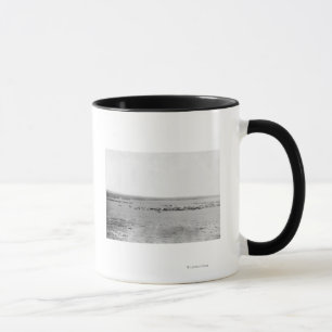 Distant View of Cowboys with Cattle Herds Mug