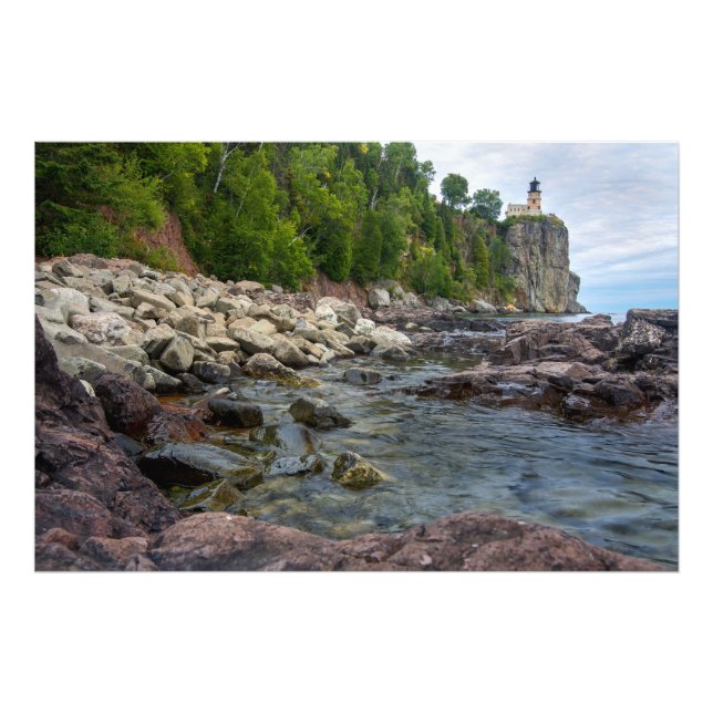 Distant View of Split Rock Lighthouse Photo Print (Front)