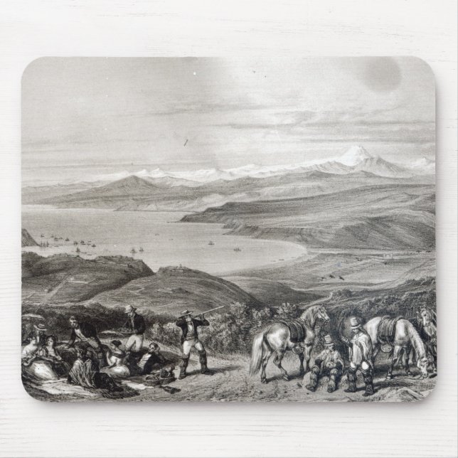 Distant View of the Aconcagua Volcano Mouse Mat (Front)