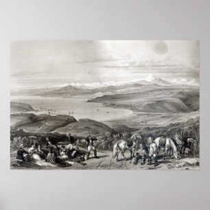 Distant View of the Aconcagua Volcano Poster
