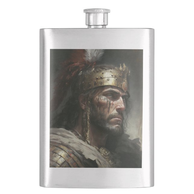 Distant War Hip Flask (Front)