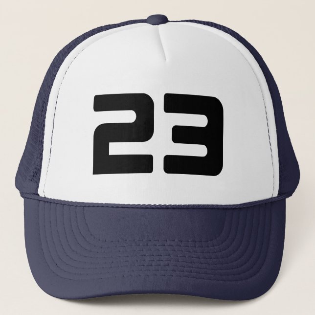 Distinctive 23rd Birthday Party Trucker Hat (Front)