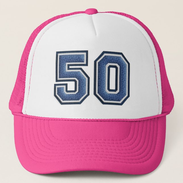 Distinctive 50th Birthday Party Trucker Hat (Front)